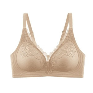 Red Wireless Push Up Bra Festive Soft Support Wedding Lingerie Crimson thumbnail 3