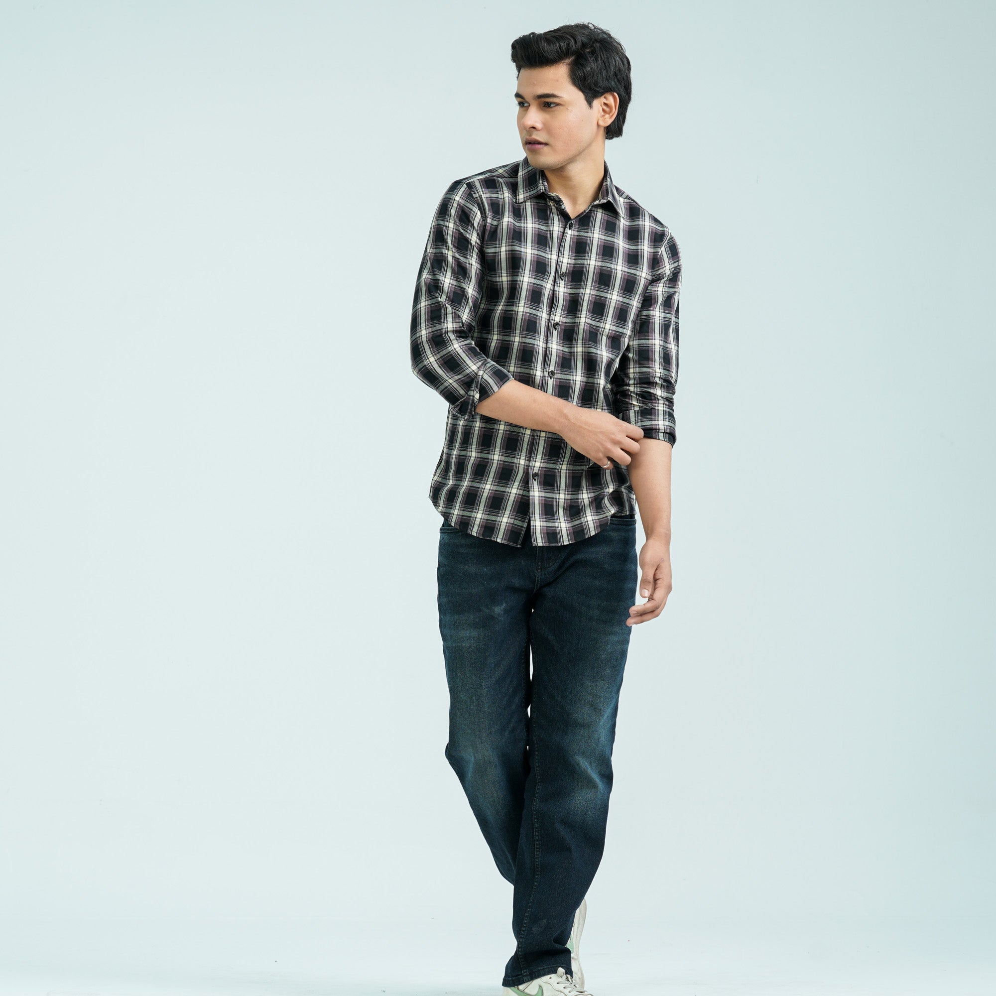 Men’s Black Chocolate Casual Cotton Shirt thumbnail 4