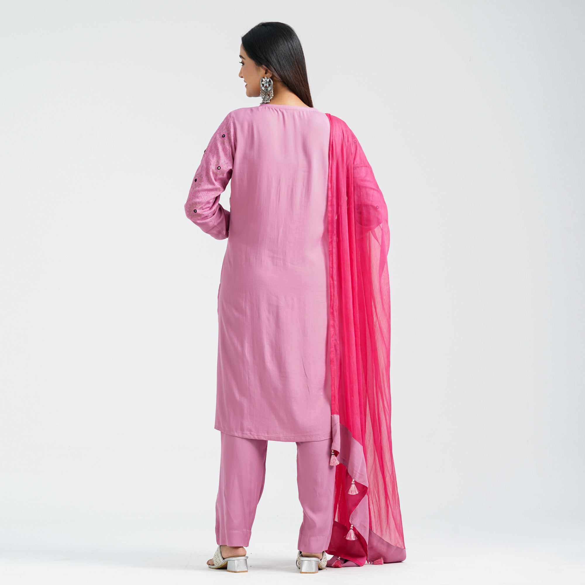 Women’s Floral Viscose Three Piece Set thumbnail 3