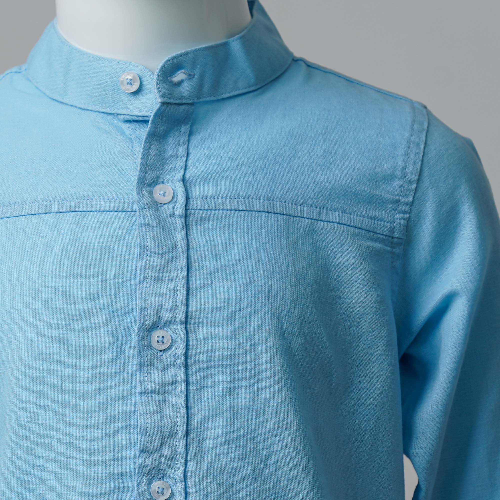 Boys Sky Blue Shirt thumbnail 3